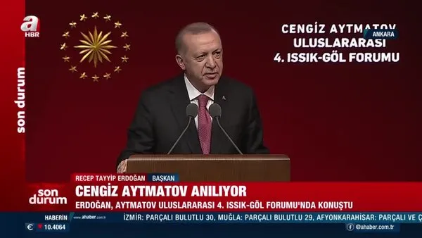 Başkan Erdoğan, Cengiz Aytmatov'u andı: 