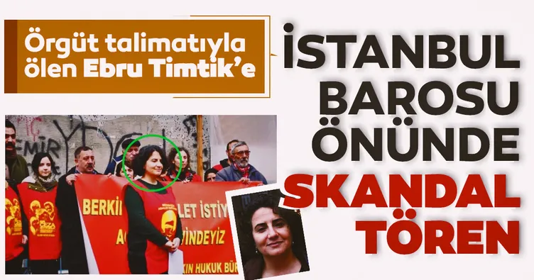 Ebru Timtik’e ‘İstanbul Barosu’ önünde anma!