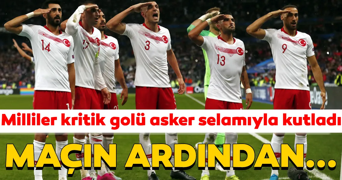 Fransa Maçı Asker Selamı / Fransız Bakandan UEFA'ya Asker Selamı