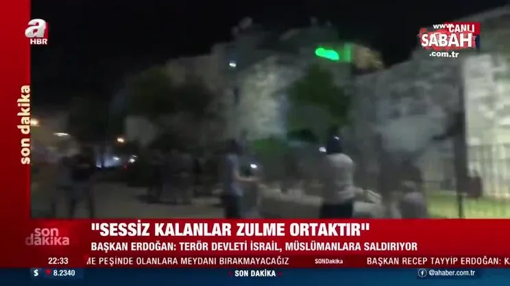 Son dakika: İsrail güçleri, Kadir Gecesi'nde Filistinlilere yönelik saldırılarına devam ediyor | Video