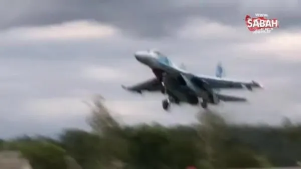 Ukrayna savaş uçaklarından otoyolda ilginç deneme | Video
