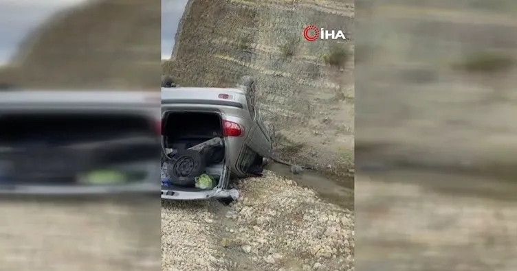 Tekirdağ’da otomobil takla attı: 2 yaralı