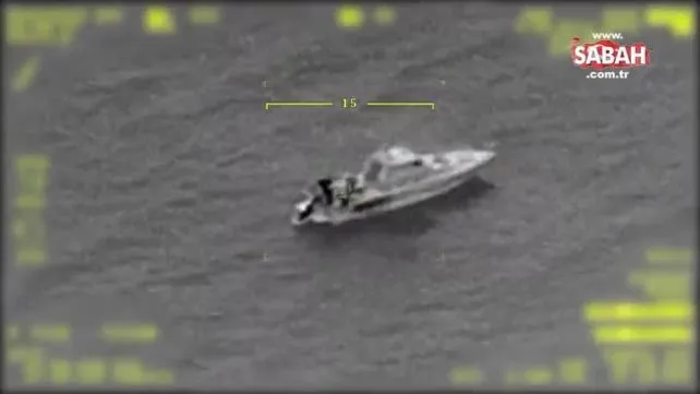 Son Dakika: Yunan sahil güvenlik botu Bodrum açıklarında böyle görüntülendi! İHA tespit etti | Video