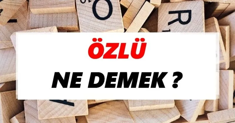 ozlu ne demek tdk ya gore ozlu sozluk anlami nedir tdk anlami haberleri