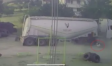 Tunceli'de TIR’ın patlak lastiğini tamir ediyorlardı | Sağlam lastik bir anda patladı: Az kalsın canından oluyordu! #tunceli