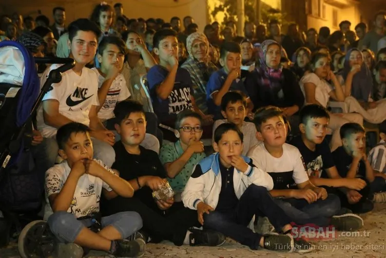 Tüm mahalleli oraya akın etti!