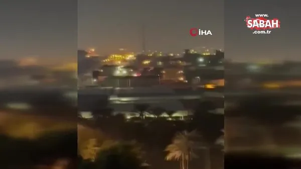 Irak'ın başkenti Bağdat'taki ABD Büyükelçiliğine roketli saldırı! | Video