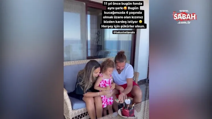 Hakan-Gizem Hatipoğlu çifti 11’inci evlilik yıl dönümlerini kutladı! | Video