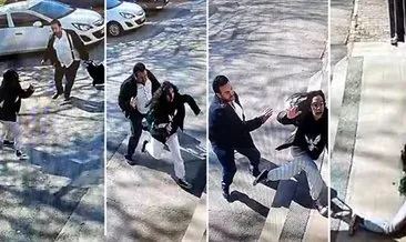 Antalya’da inanılmaz görüntü: Kız çocuğunun sırtına vurup yere düşürdü!