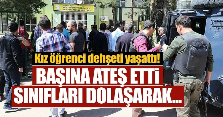 Son dakika: Diyarbakır'da lise karıştı! Kız öğrenci, okula getirdiği tabancayla kendisini vurdu