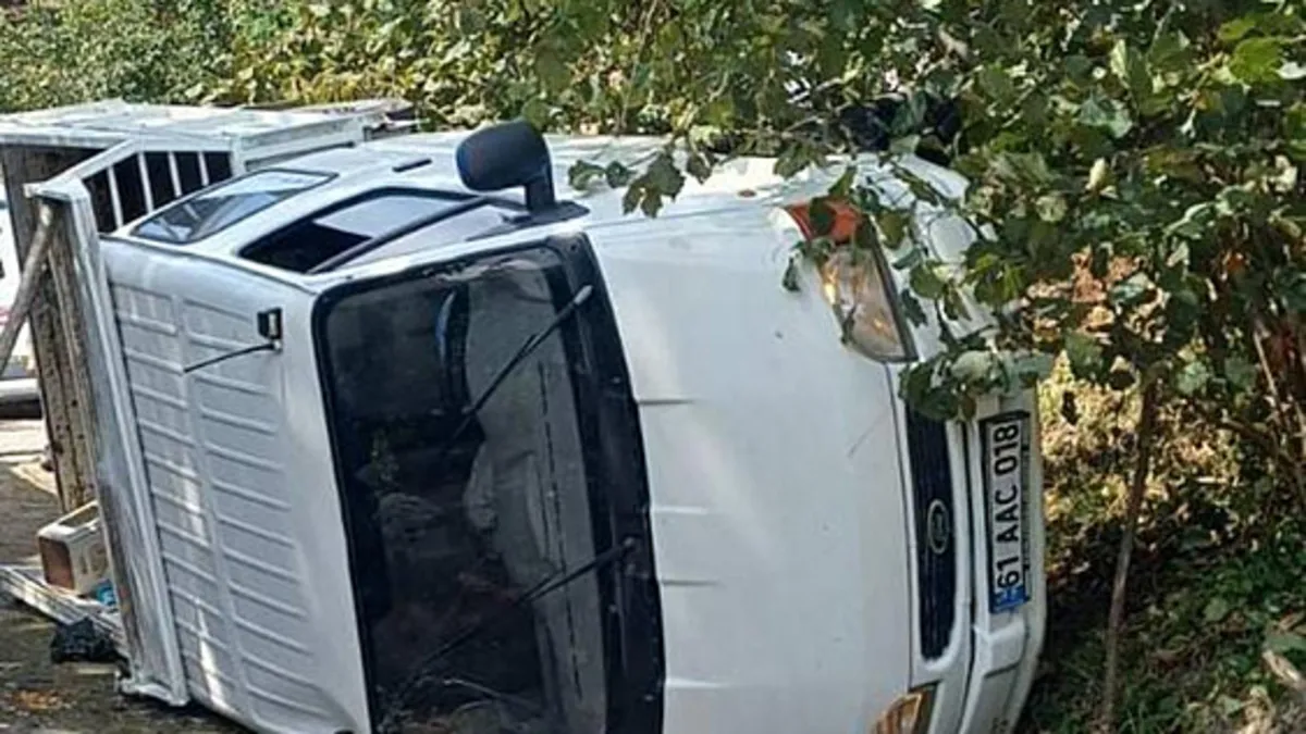 Giresun'da feci kaza! Fındık işçilerini taşıyan kamyonet devrildi: 14 yaralı haber görseli