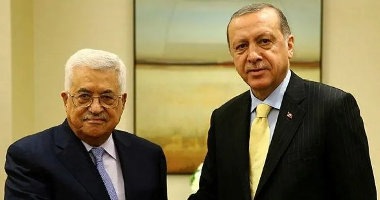 Erdoğan, Mahmud Abbas’la Gazze’yi görüştü