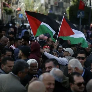 Ramallah’ta “Yüzyılın Anlaşması” projesi protesto edildi