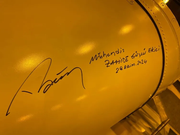 Gökvatan’da gurur günü! Başkan Erdoğan GÖKBEY’e imzasını attı, TUSAŞ şehidinin de adını yazdı