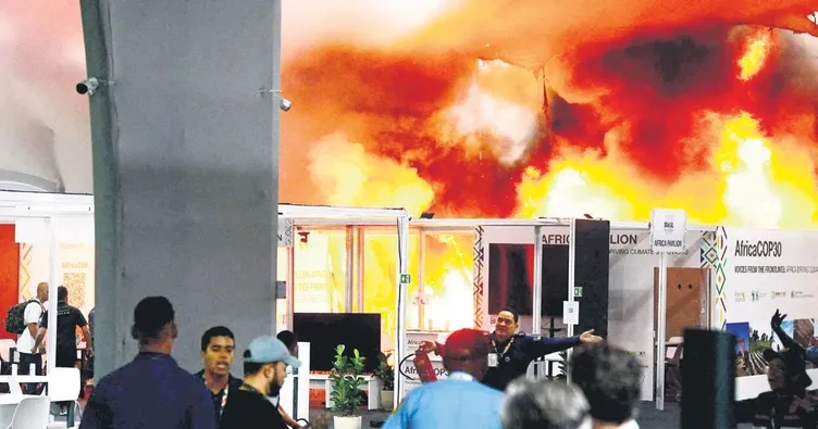 BM İklim Zirvesi’ne yangın tahliyesi