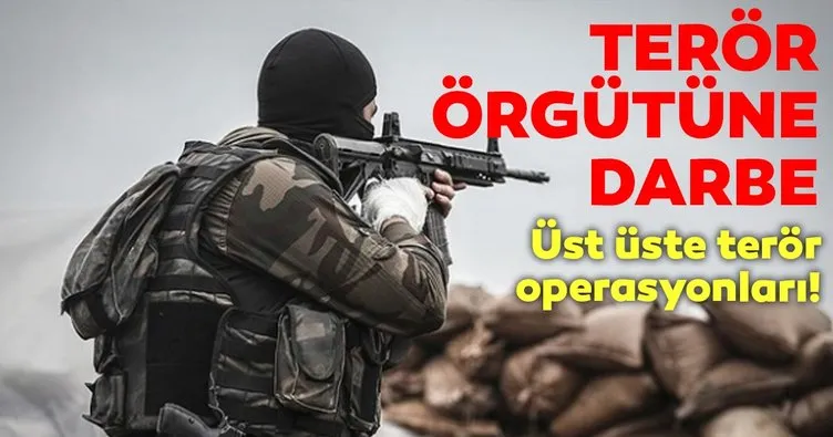 Üst üste terör operasyonları! PKK’ya ağır darbe