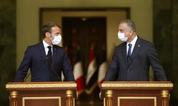Macron, Irak Başbakanı ile bir araya geldi