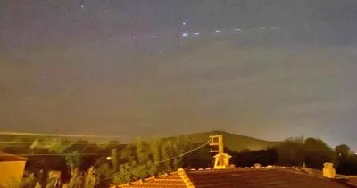 İzmir ve Muğla semalarında Elon Musk’ın Space X Starlink uydularının şaşırtan ışıklı görüntüleri kamerada