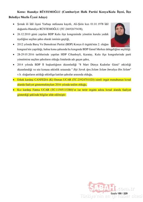 İşte CHP, Saadet Partisi ve İYİ Parti'nin PKK ile bağlantılı adayları!