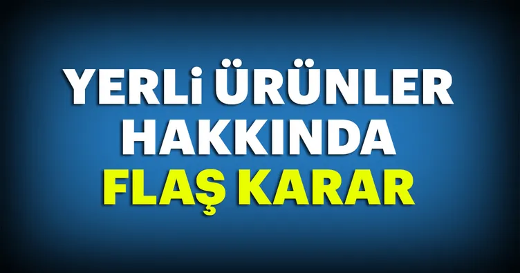 Etiketlere yerli malı logosu