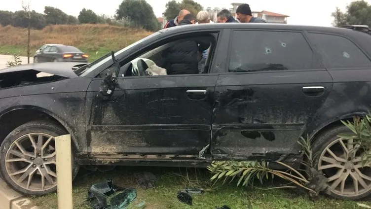 DuruÅma sonrası lüks araca kurÅun yaÄmuru!