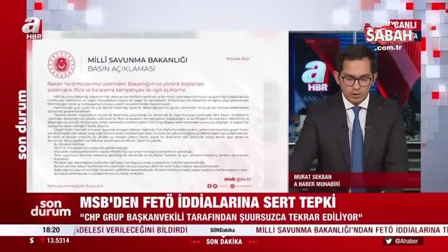MSB'den CHP'li Özgür Özel'in FETÖ iddialarına sert tepki: Art niyetli bir çabadır | Video