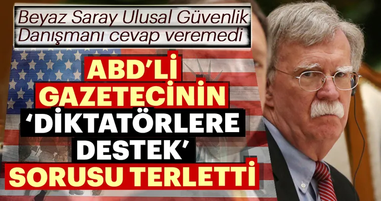 ABD’li gazeteciden Bolton’u terleten soru