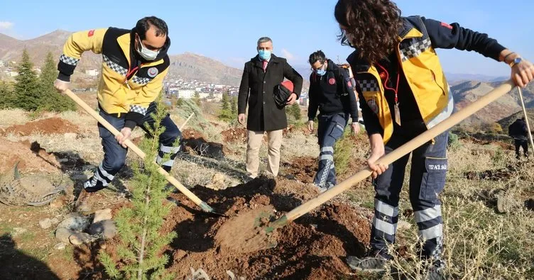 Kahraman sağlıkçılar için hatıra ormanı