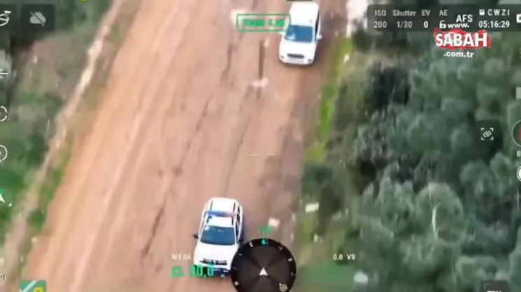 Drone ile yakaladılar… 18 kilo uyuşturucu ele geçirildi | Video