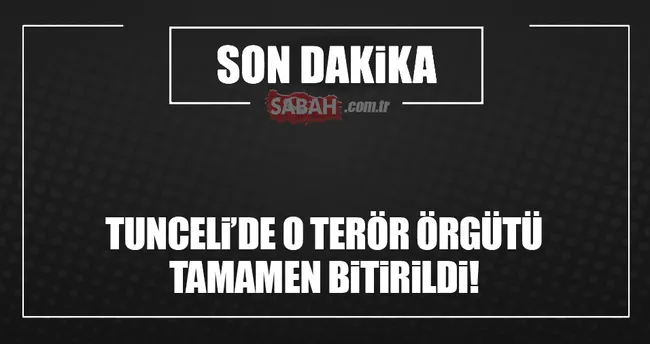 Tunceli DHKP-C’den tamamen temizlendi