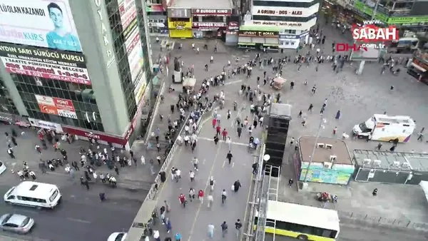 Şirinevler Meydanı'nda metrelerce toplu ulaşım kuyruğu | Video
