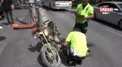 Trafik polisinden kaçamayınca motosikleti bırakıp kayıplara karıştılar