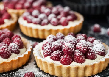 Enfes çay saatlerine: Ahududulu mini tart tarifi