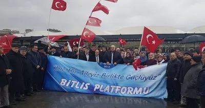 Bitlis Platformu teröre karşı yürüdü!