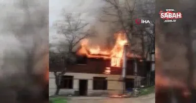 Abant Tabiat Parkı’nda yanan ev küle döndü | Video