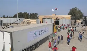 Gazze’ye ikinci yardım konvoyu Refah Sınır Kapısı’ndan giriş yaptı