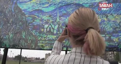 Mersinli öğrenciler, 3 milyon pulla Van Goh’un ‘Yıldızlı Gece’ tablosunu yaptılar