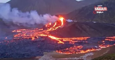 İzlanda’da Fagradals Yanardağı 6 bin yıl sonra lav püskürtmeye başladı | Video