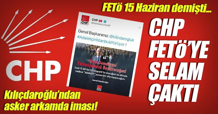 CHP FETÖ’ye selam çaktı!