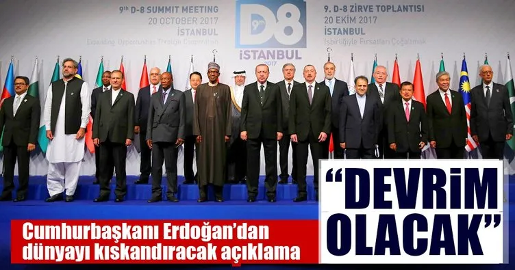 Cumhurbaşkanı Erdoğan'dan D-8 ülkelerine flaş çağrı