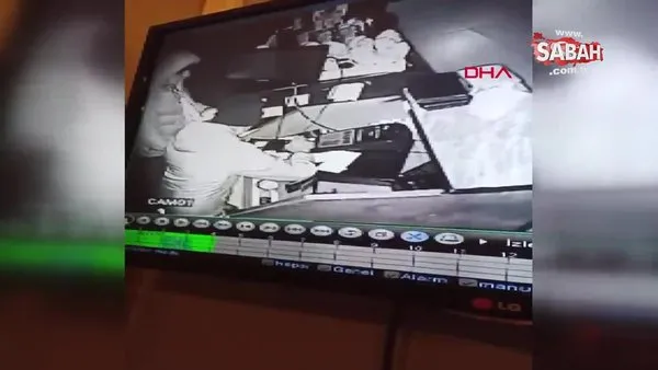 İzmir iş yerinden hırsızlık anları güvenlik kamerasında | Video