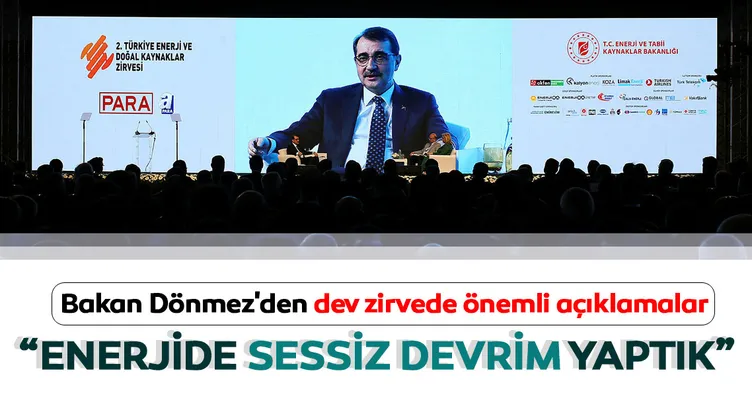 Bakan Dönmez’den dev zirvede önemli açıklama! Enerjide sessiz devrim yaptık