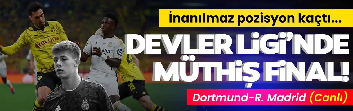 Dortmund-Real Madrid | İnanılmaz pozisyon kaçtı canlı