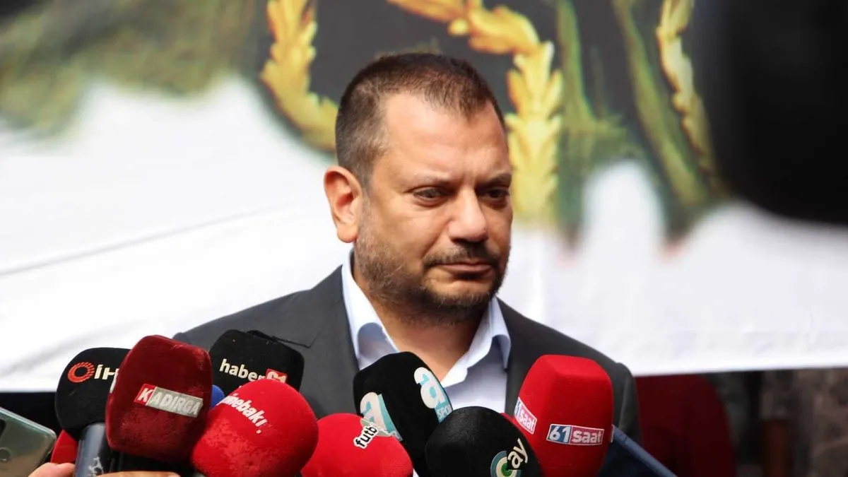 Trabzonspor Başkanı Ertuğrul Doğan: Buraya inadımızla geldik ve hiçbir yere gitmiyoruz