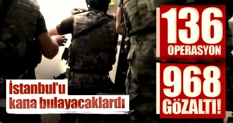 İstanbul’da son dakika haberi! 136 operasyon, 968 gözaltı!