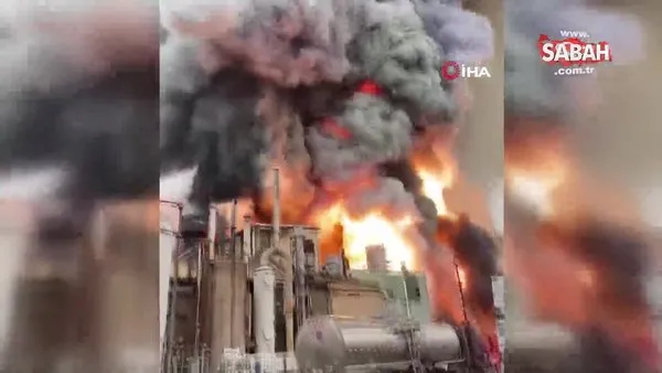 ABD’de kimya fabrikasında dev yangın | Video