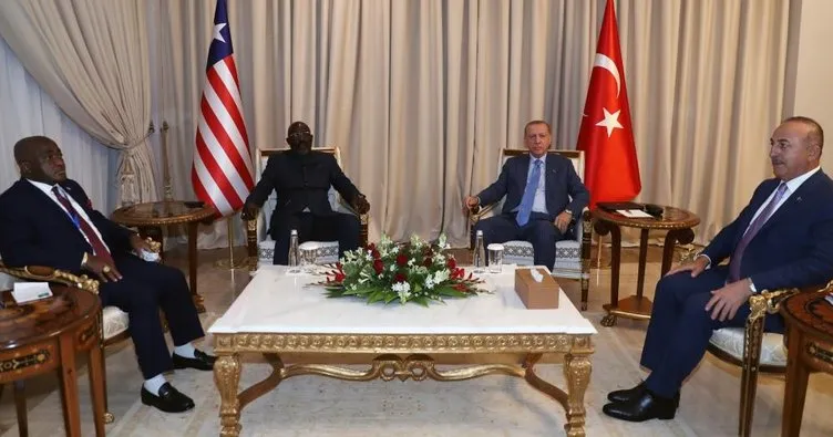 Başkan Erdoğan, Liberya Devlet Başkanı Weah ile görüştü