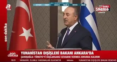 Dışişleri Bakanı Mevlüt Çavuşoğlu’ndan, canlı yayında Dendias’a tokat gibi cevap