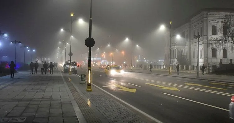 Sivas’ta yoğun sis etkili oldu