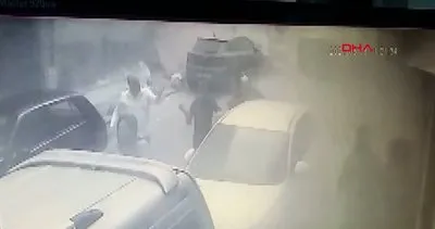 İstanbul Zeytinburnu’nda çöken binanın altında kalmaktan son anda kurtulan kadın kamerada